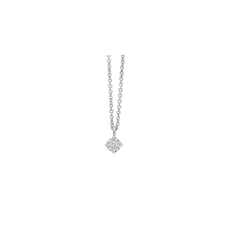 Diamond Pendant White Gold Simulating a single 0,30 carat Daimond